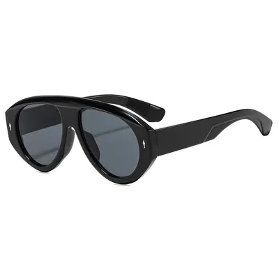 Oversize-Sonnenbrille im Punk-Stil mit Pfeildesign - 5