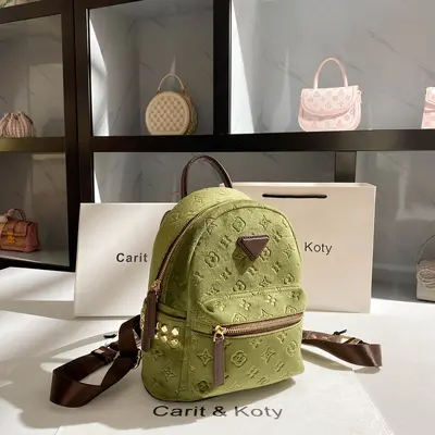 Vintage Velvet Embossed Backpack, 2025 Winter Model - 2