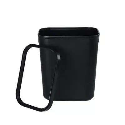 Square Double-Layer Flame-Retardant Hotel Room Trash Can, Lidless - 5