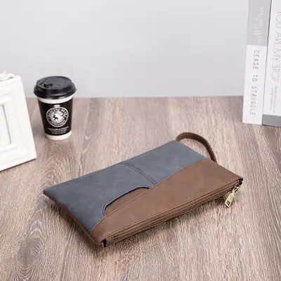 Herren-Clutch im klassischen Umschlagdesign aus PU-Leder - 4