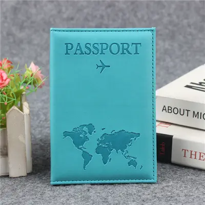 Sınır ötesi özel yapım stokta bulunan harita baskılı PU pasaport kılıfı pasaport tutucu pasaport çantası pasaport koruyucu kartlık belge tutucu kart kılıfı - 12