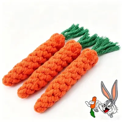 Durable Cotton Rope Chew Toy and Frisbee Set for Small and Medium Dogs - 9