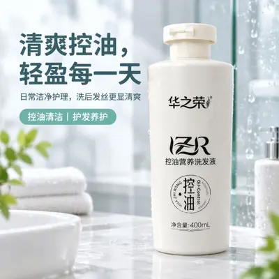 【妆字号】华之荣控油营养洗发液日常头发洗护清洁控油护发 - 2