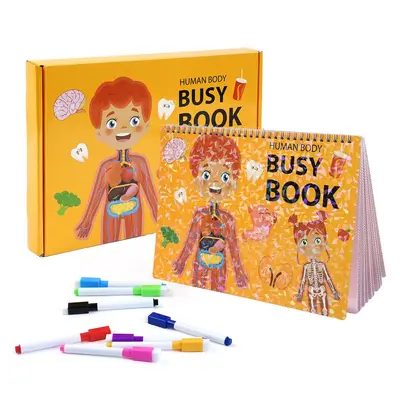 Montessori Busy Book, Reusable Tear-and-Stick Activity Book for Toddlers - 3
