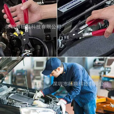Cross-border 130pcs Boxed 65Mn Steel Japanese-Style Fuel Hose Clamp Set 6-25mm Assorted Kit Pipe Bundle Pliers