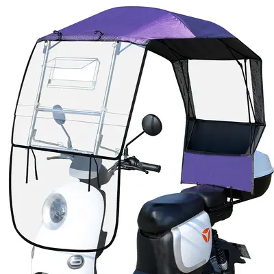 Quick-Release Canopy for Electric Vehicles, Universal Sun and Rain Protection