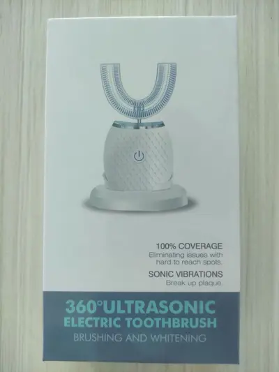 360 Derece Elektrikli Diş Fırçası, Su Geçirmez, U Tipi, Sessiz - 8