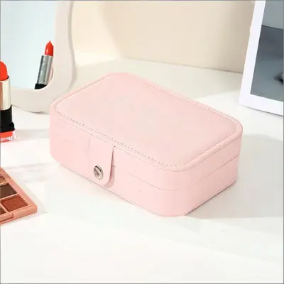 Portable Jewelry Storage Box PU Necklace Ring Accessory Box Minimalist Large Capacity Jewelry Organizer Wholesale