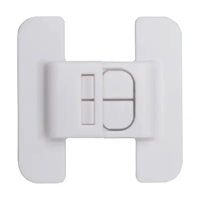 Refrigerator Door Lock with Dual Clasp, Self-Adhesive No-Drill Child Safety Lock - 7