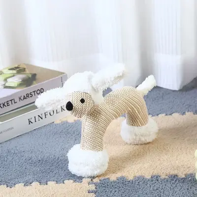 Plush Elephant and Monkey Squeaky Dog Toy, Bite-Resistant, Small and Medium Dogs - 7
