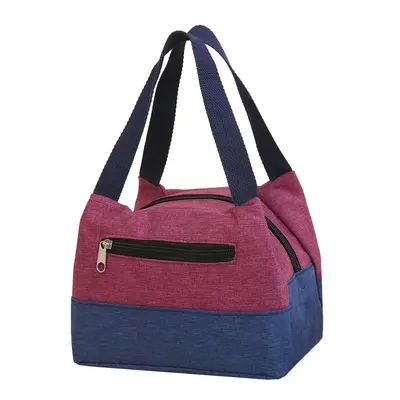 Women's Canvas Tote Handbag, Large Capacity, Waterproof Lunch Bag - 5