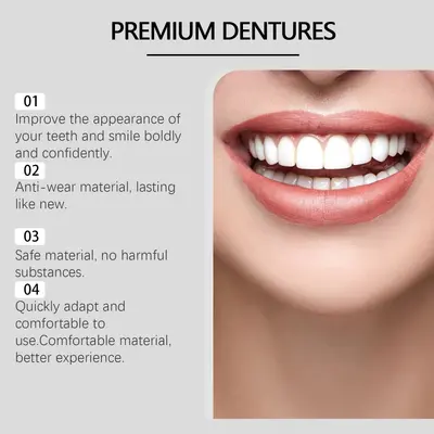 ORALHOE Косметические накладки на зубы, зубные протезные покрытия для улучшения эстетики улыбки, изготовлены из протезного материала для комфортной и уверенной улыбки
