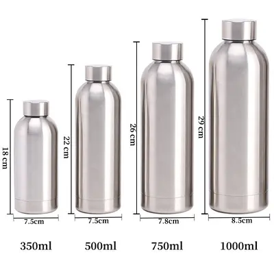 Sınır ötesi 750ml büyük kapasiteli dar ağızlı şişe 304 paslanmaz çelik termos bardak açık hava sporları araba taşınabilir buzlu su bardağı - 7