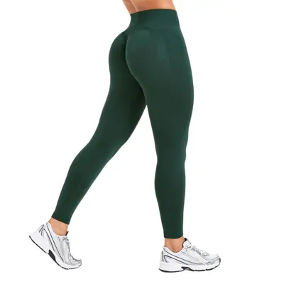 Seamless Peach Hip Yoga Leggings, Tummy Control Butt-Lifting Quick-Dry Running Pants for W