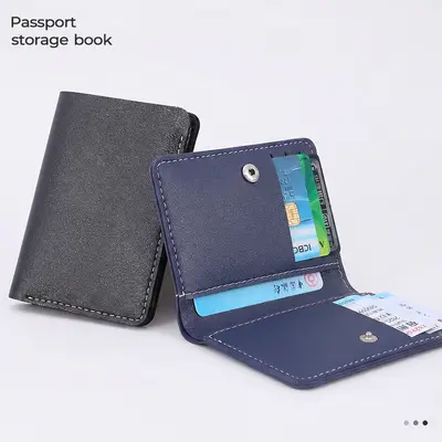 İş pasaport cüzdanı RFID korumalı belge ve kart saklama çantası