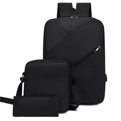 Men's Business Backpack with Laptop Compartment and Custom Print