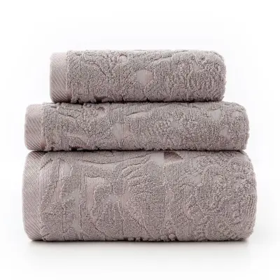 Jacquard-Baumwoll-Handtuchgarnitur, saugfähig, reine Baumwolle - 10