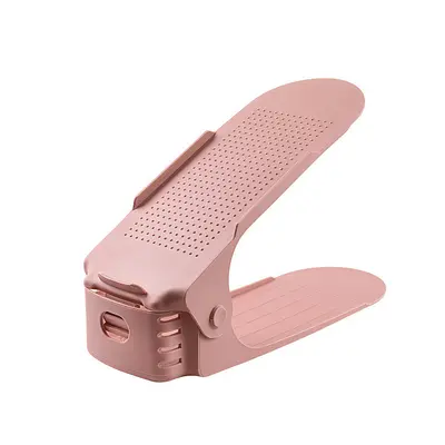 Shoe rack storage integrated home space-saving adjustable storage shelf double-layer shoe holder dormitory shoe cabinet shoe organizer - 9