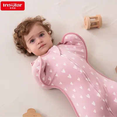 Vierjahreszeiten-Baby-Pucksack-Decke gegen Schreckreflex, Neugeborenen-Wickeldecke, Babypuckdecke, Anti-Strampel-Decke, Schlafsack-Wickeltuch