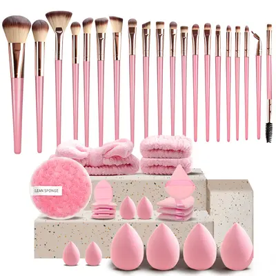 40-Piece Makeup Brush and Beauty Tool Set with Beauty Blender and Face Puff - 10