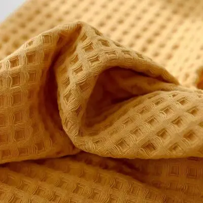 Cotton waffle towel set, honeycomb texture, soft - 4