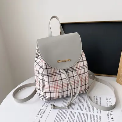 Women's mini bucket backpack, waterproof, Korean style - 8