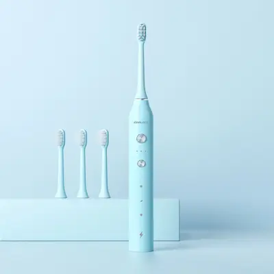 Elektrische Zahnbürste mit ultrasonischer Vibration, wasserdicht, aufladbar - 10