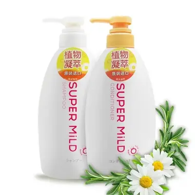 Huirun Japanese Shampoo and Conditioner Set, Green Field Floral Scent, 600g - 3