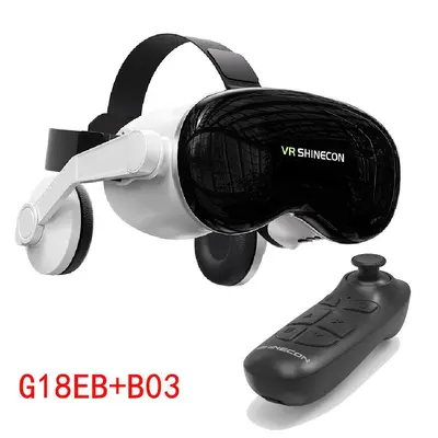 SHINECON G18EB VR Headset Bluetooth Earphone 3D Virtual Reality - 9