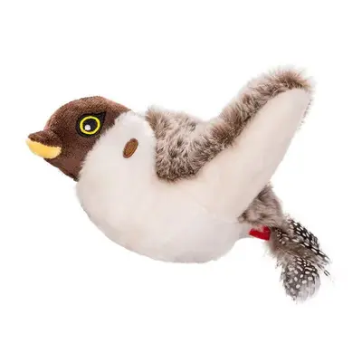 Electric Plush Bird Cat Toy with Sound, Self-Play - 7