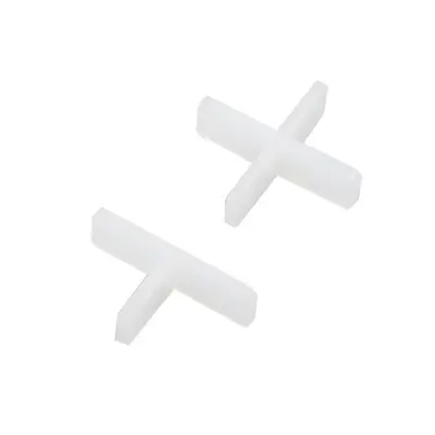 Plastic Tile Spacer Cross Clips for Grout Line Positioning - 10