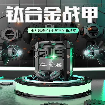 Yeni M25 Bluetooth Kopfhörer kabellos Touch-Steuerung Metall Mecha-Stil niedriger Stromverbrauch E-Sport Gaming Digital-Display Ohr