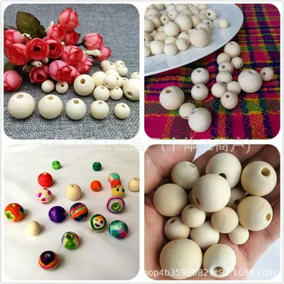 Üreticinin hazır stokta, ahşap renkli lotus ağacı topları, delikli ahşap boncuklar, delikli gevşek boncuklar, yüksek kaliteli ahşap diy takı