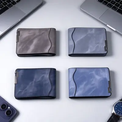 Herren-Kurzbrieftasche mit mehreren Kartenfächern, Geschenkset