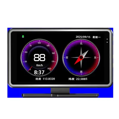 Central Control Dashboard Car Dash Cam No Installation Required Automobile HUD Head-Up Display Safety Warning Device Three-in-One Mobile Interconnection