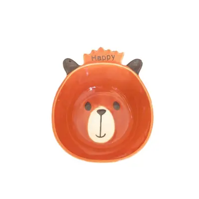 Ceramic Children's Bowl with Bear Design - 5