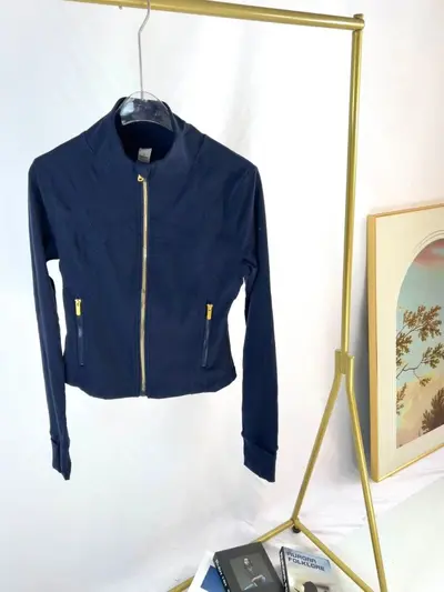 Women's Short Stand-Collar Slim-Fit Yoga Sports Jacket - 12