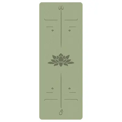 Hindistan cevizi fiber PU yoga matı, profesyonel, şok emici - 8