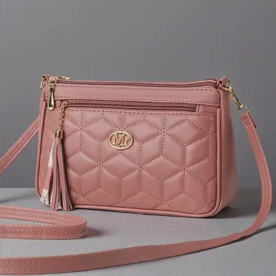 Tassel Soft Leather Women's Shoulder Bag, Large Capacity Crossbody Bag - 11