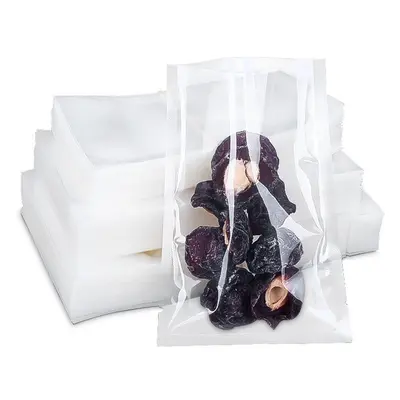 Gıda vakum torbası ticari parlak plastik kilitli torba plastik şeffaf polyester taze tutma çantası vakum sıkıştırma torbası toptan