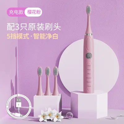 Rechargeable Sonic Electric Toothbrush, Soft Bristles, Adult - 12