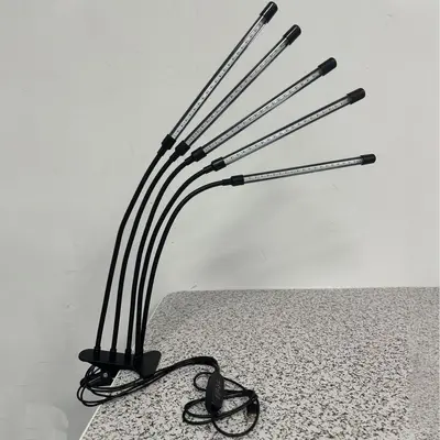 Full-Spectrum LED Plant Grow Light with Timer and Clip-On Stand