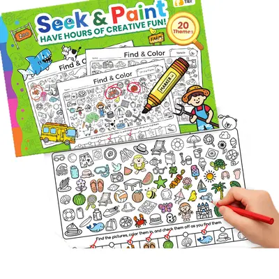 Lustiges Such- und Malbuch für Kinder - 6