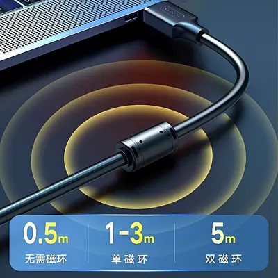 Luxun USB printer cable pure copper core printer PVC eco-friendly double shielded high speed square USB 2.0 data cable