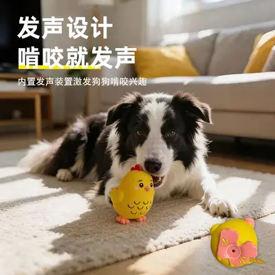 Latex Dog Toy with Squeaker, for Small and Medium Dogs