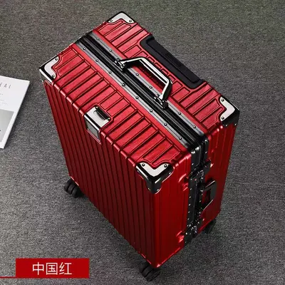 28-Inch Aluminum Frame Spinner Suitcase with Universal Wheels - 13