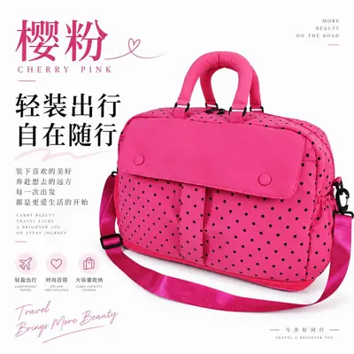 Koreanische Polka-Dot-Reisetasche, großes Fassungsvermögen, leicht und erweiterbar - 8