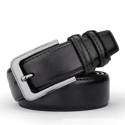 Amazon Cross-Border Men's Pin Buckle Belt Men's Belt Wide Belt Trouser Belt for Young and Middle-Aged Men Dropshipping