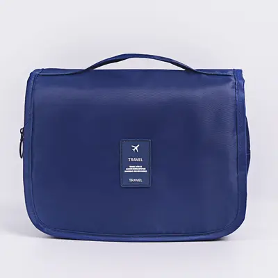 New Korean Style Waterproof Travel Large Capacity Cosmetic Bag, Portable Business Trip Bag Unisex Hook Makeup Bag - 12
