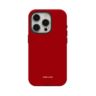 Export Style Minimalist Solid Color Film 2-in-1 Glossy Phone Case Compatible with iPhone 17 Pro/16/11/XS/8